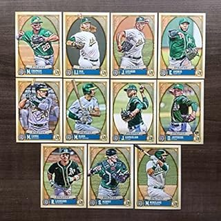 2021 Topps Gypsy Queen Baseball Oakland Athletics A's Base MLB Hand Collated Team Set in Near Mint to Mint Condition of 11...