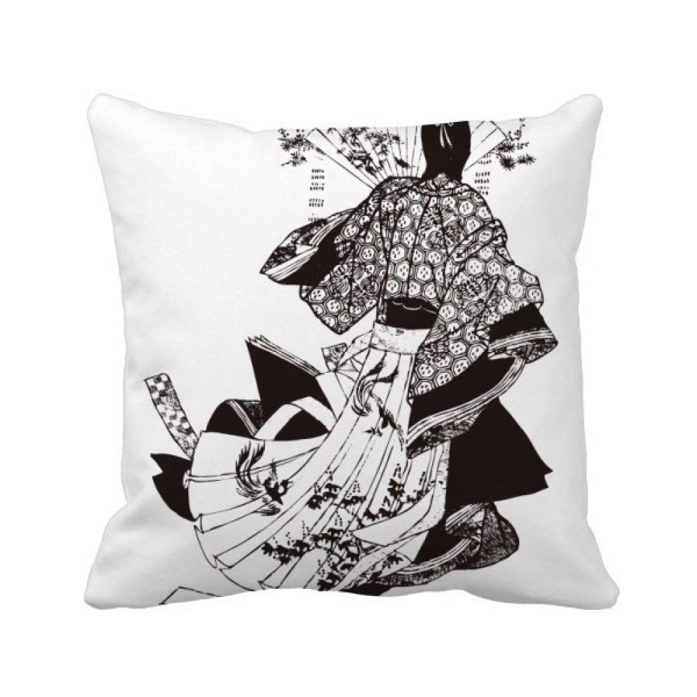 Coussin Kimono Japonais 40x40cm : Solution Déco pour Canapé Neutre ou Terne