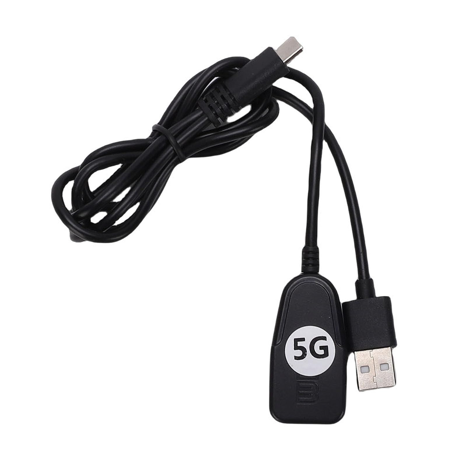 Émetteur sans Fil, Adaptateur de Mise en Miroir d'écran Plug Play 4K 60 Hz, Récepteur avec Portée Double Bande 2,4 G 5G 65 Pieds pour Projecteur de Moniteur TV Compatible avec iOS