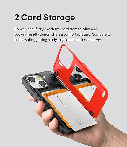 Miniatura 5 de GOOSPERY Parachoques magnético para puerta compatible con iPhone 13 Mini, tarjetero tipo cartera, cierre automático, protección de doble capa