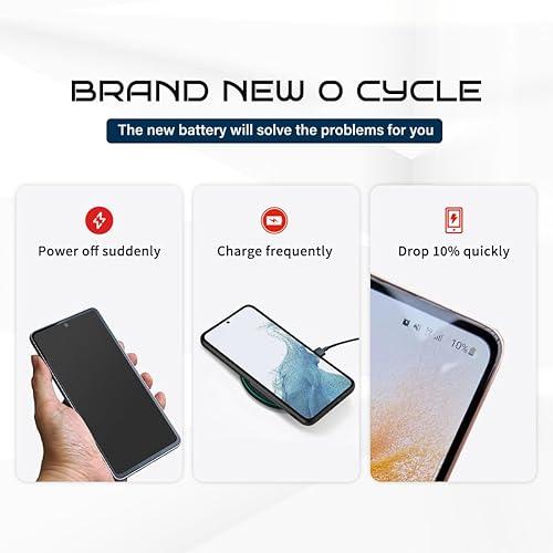 Miniatura 4 de Batería de repuesto para Samsung Galaxy A53, EB-BA336ABY Batería de repuesto para Samsung Galaxy A53 5G SM-A536 SM-A536U SM-A536U1 SM-A5360 SM-A536B