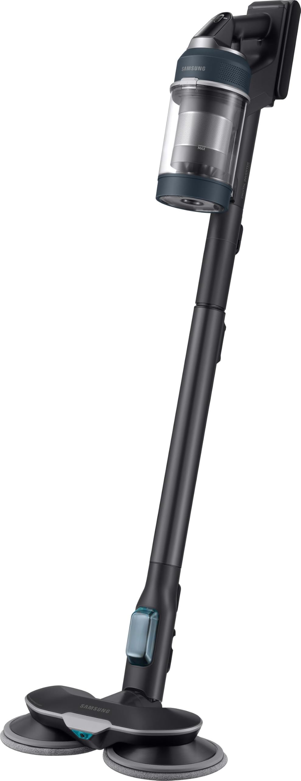 Samsung VS20B95973B/WA BESPOKE Jet Plus Pro Extra, bezprzewodowy odkurzacz, stacja czyszcząca, moc 210 W, zasięg do 120 min, Midnight Blue
