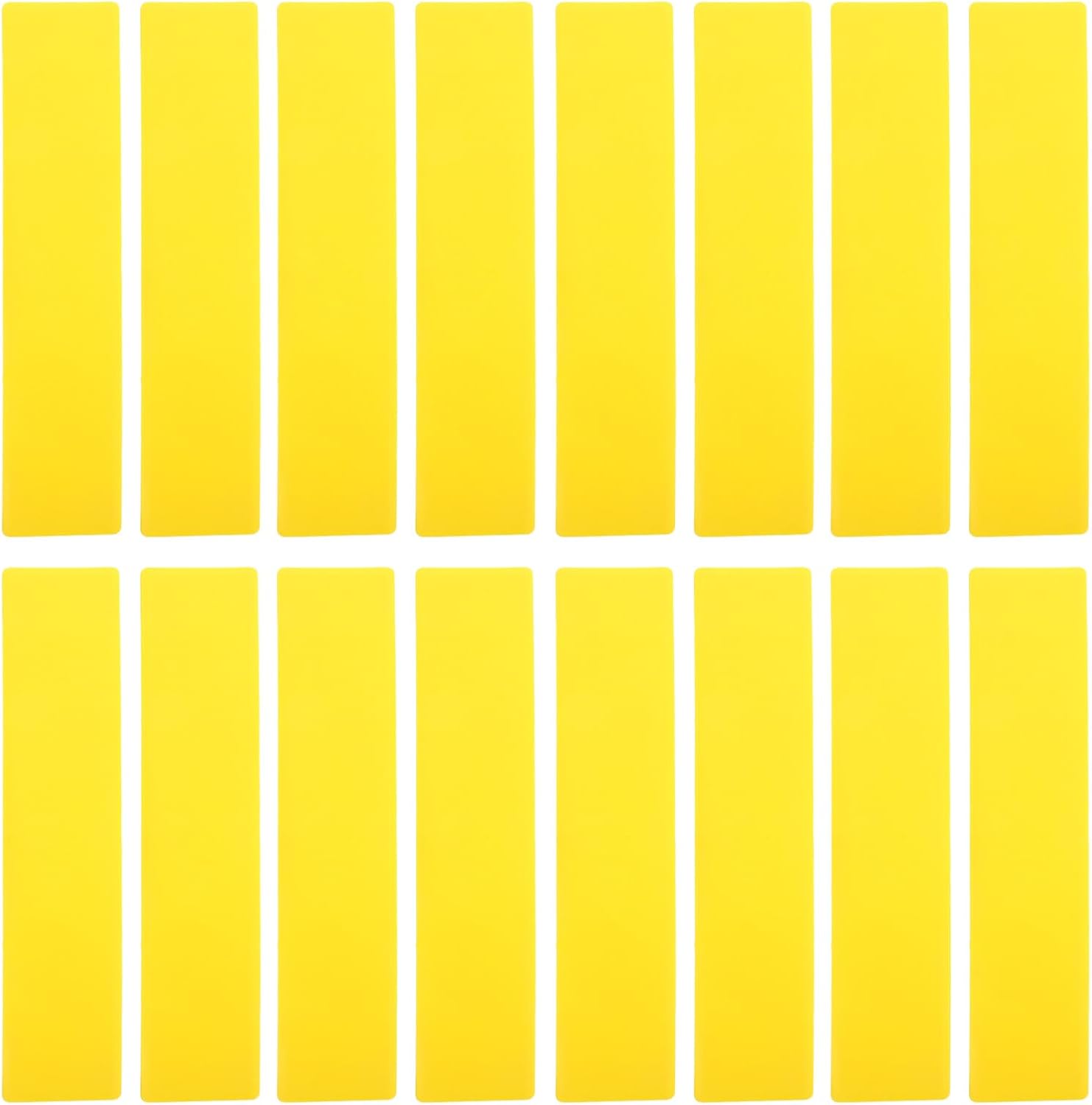 16pcs Tennis Court Line Markers Set, Reusable Sports Ground Marking Discs, Yellow Plastic Court Marker Kit for Training and Recreation on Grass Asphalt
