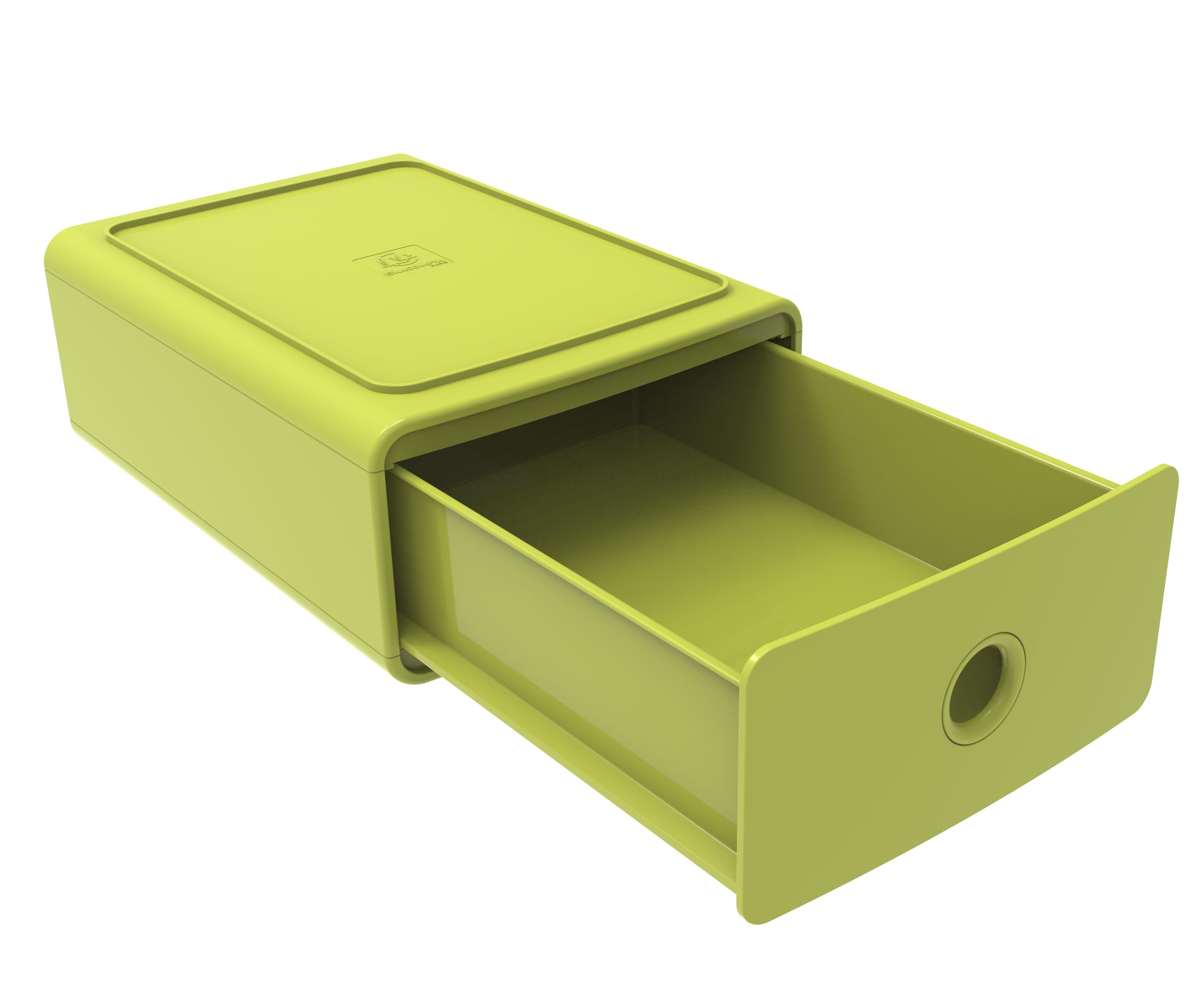 Exacompta - Réf. 315909D - Carton de 3 modules de classement Tiny Box 1 tiroir Pop N'Co superposable - Dimensions extérieures : Profondeur 19 x largeur 26,5 x Hauteur 10 cm - Assortis