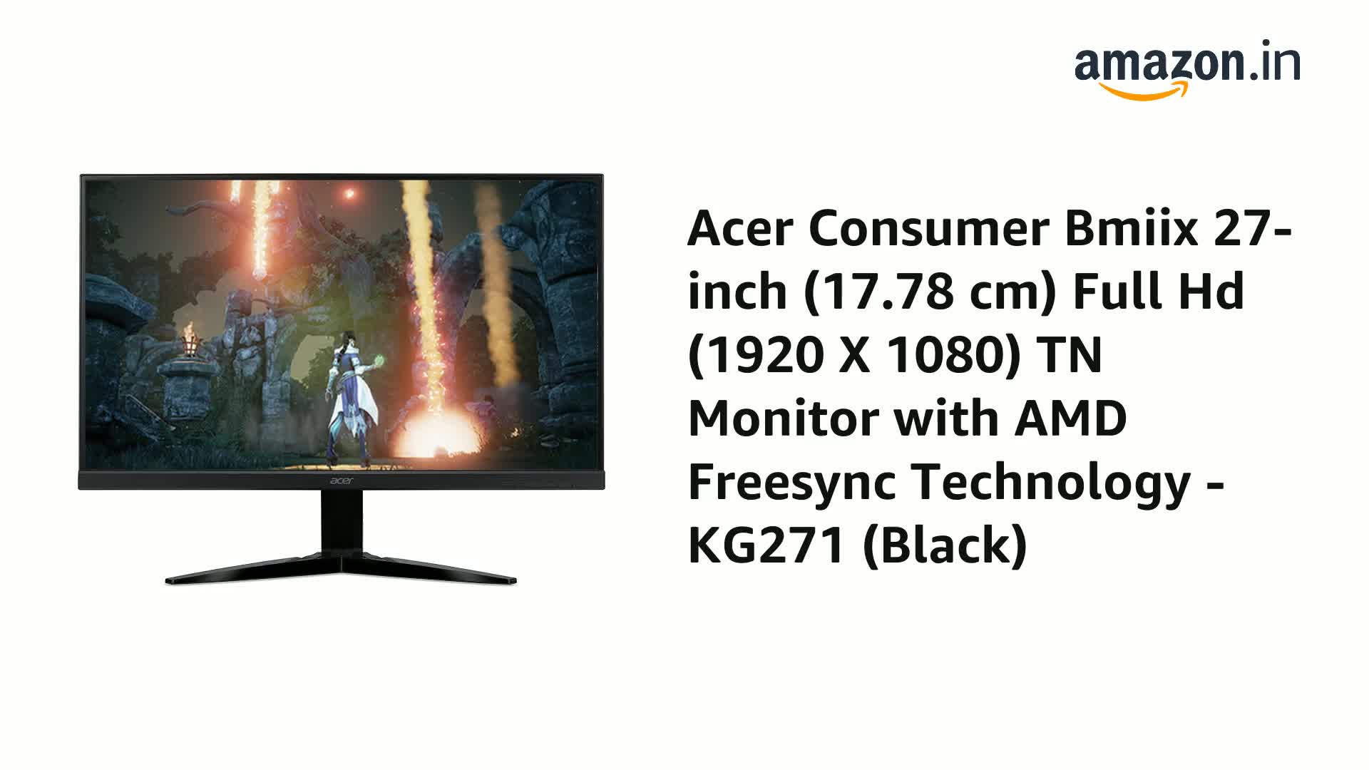Acer Consumer Bmiix 27-inch (17.78 cm) Full Hd (1920 X 1080