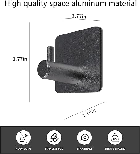 Miniatura 8 de Paoli Ganchos resistentes, autoadhesivos y opciones de montaje perforados con agujeros, adecuados para una amplia gama de superficies de pared,
