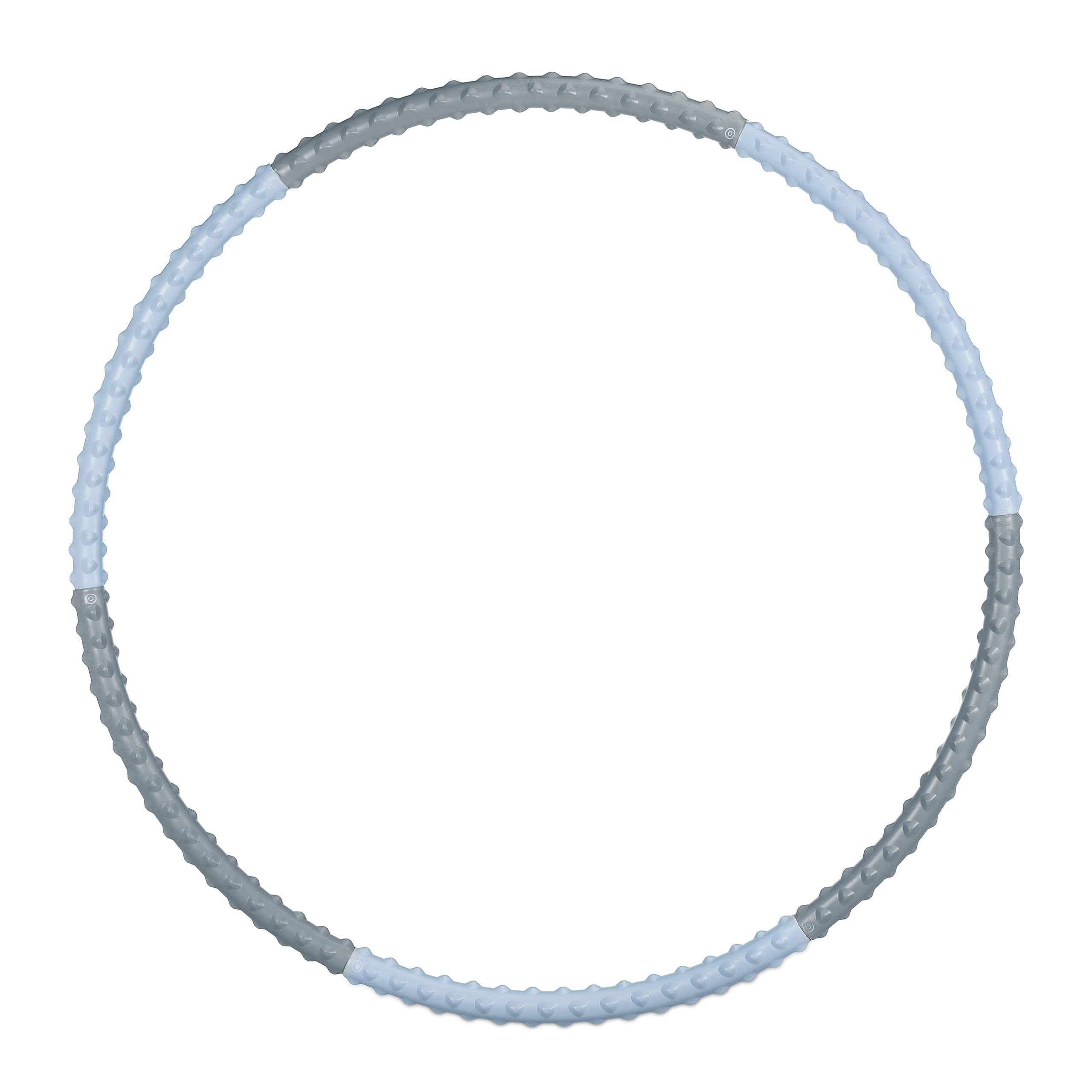 Cerceau Hula Hoop Relaxdays lila et gris de 95 cm et 900 g pour le fitness des adultes