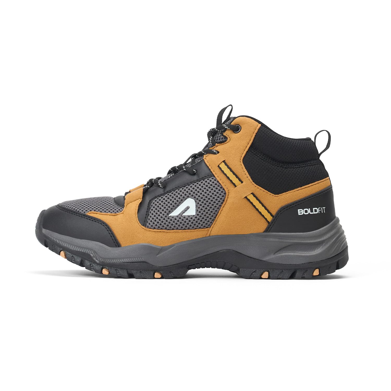 Boldfit Trekking Shoes for Men Hiking Shoes for Men for Outdoor High Neck Shoes for Men Anti Skid Boot Shoes for Men for Hiking, Trekking Shoes Water Repellent Tracking Shoes for Men - 8, Sandstorm-picture-19