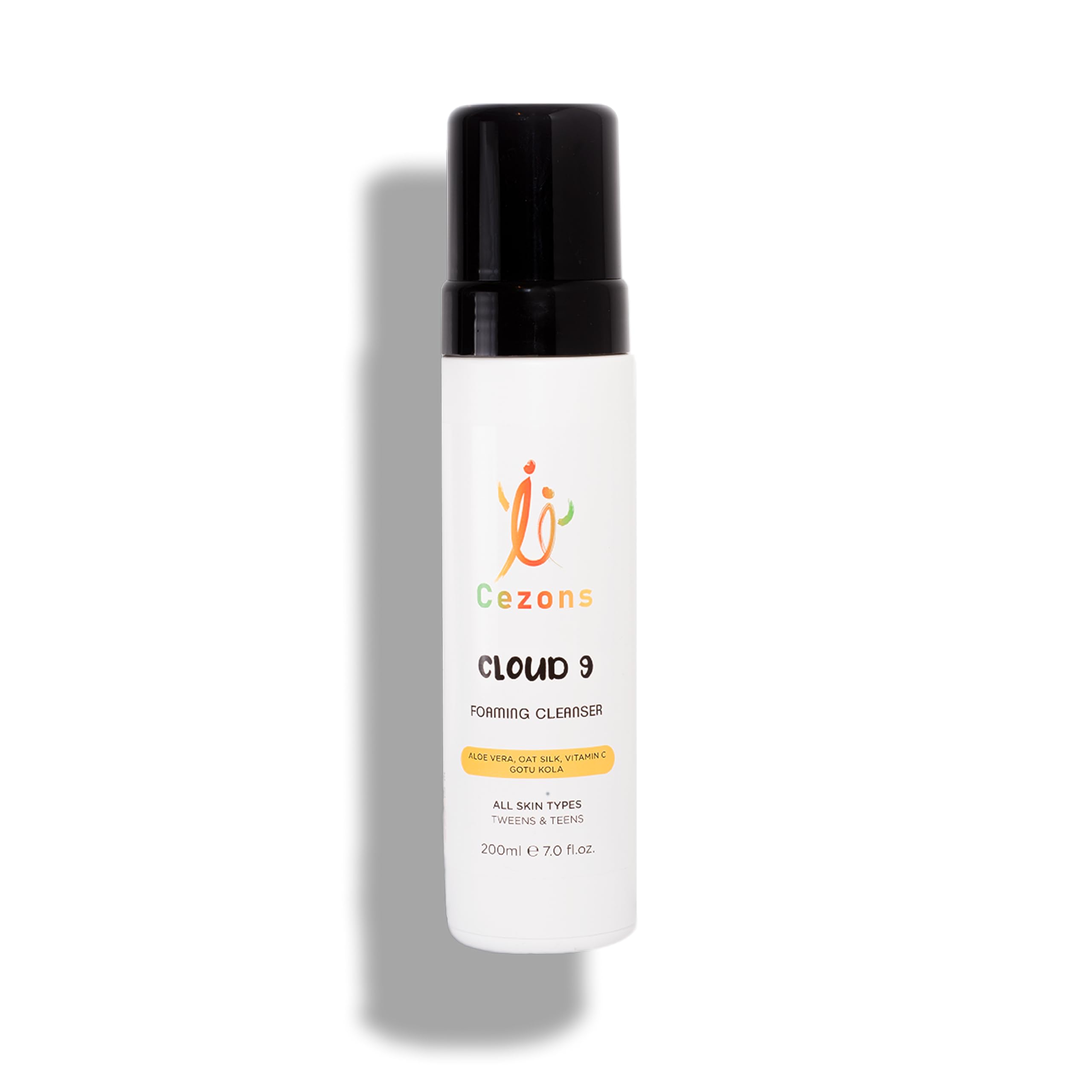 Cloud 9 Foaming Cleanser - A Gentle Kids Face Wash - Hydrating Face Wash for Kids, Preteens & Teenagers - Natural and Alcohol Free Fragrance Free Skincare - 200ML