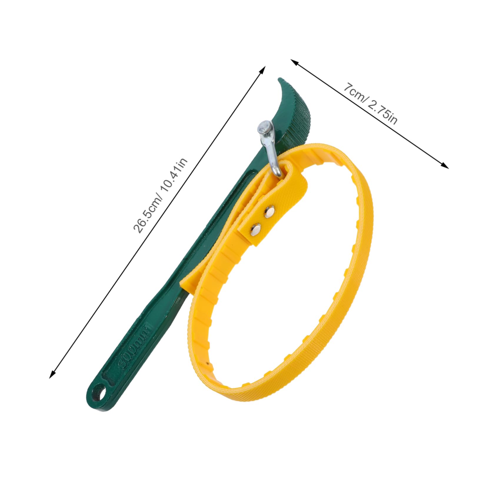 Cabilock Adjustable Strap Wrench Heavy Duty Oil Filter Wrench with Antislip Design for Efficient Maintenance for Plumbers and Mechanics Strap for Stable Operation