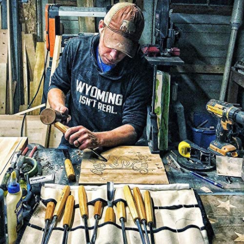 Schaaf Wood Carving Tools Complete Collection | The 12 Piece Foundation Set, 7 Piece Expansion Set, and 4 Piece Detail Set | 23 gouge Profiles Total