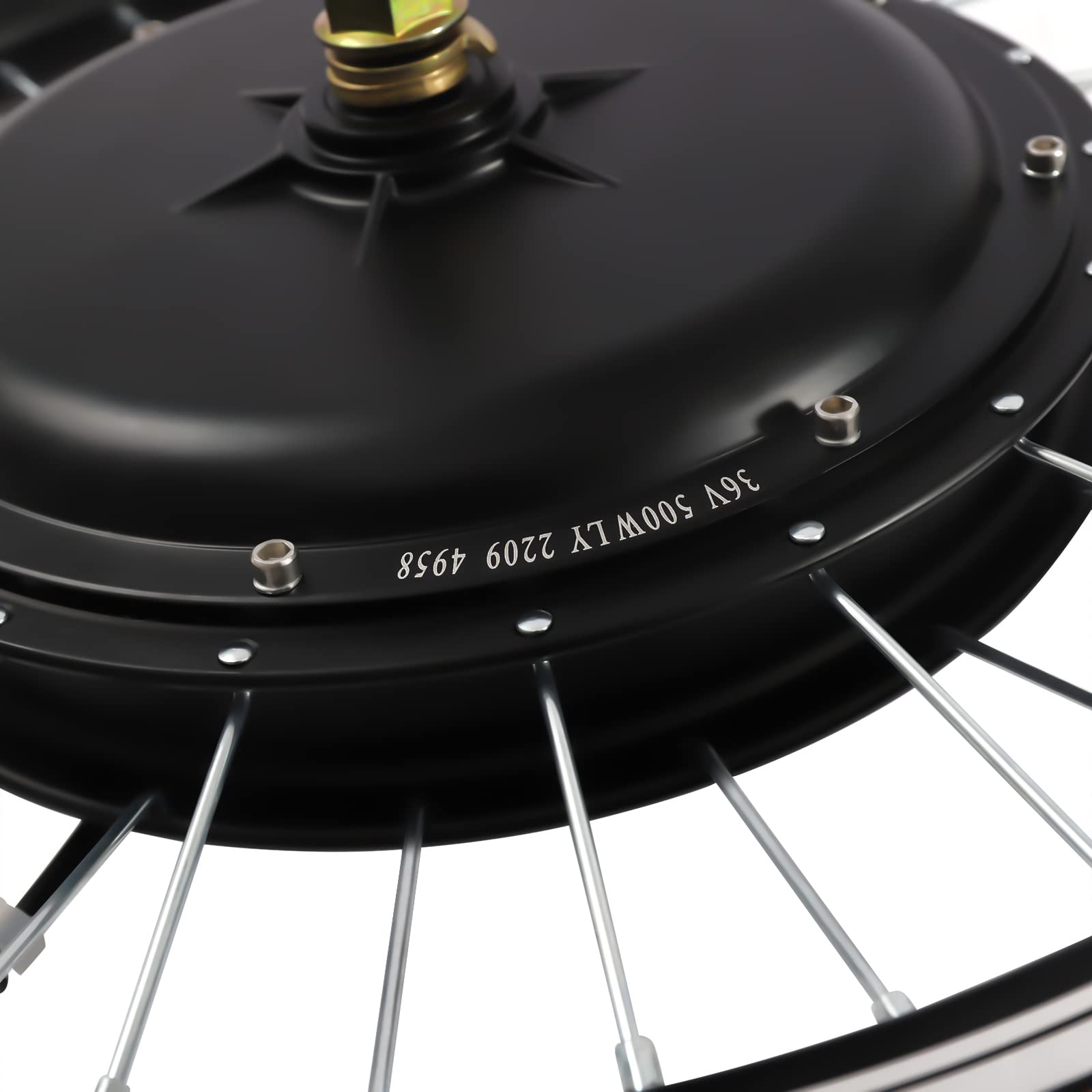 Kit de conversion Ebike 20", 500W - Kit de conversion pour vélo électrique à 5 vitesses - Kit de conversion pour roue avant - Kit de conversion pour vélo électrique étanche - Kit de moteur
