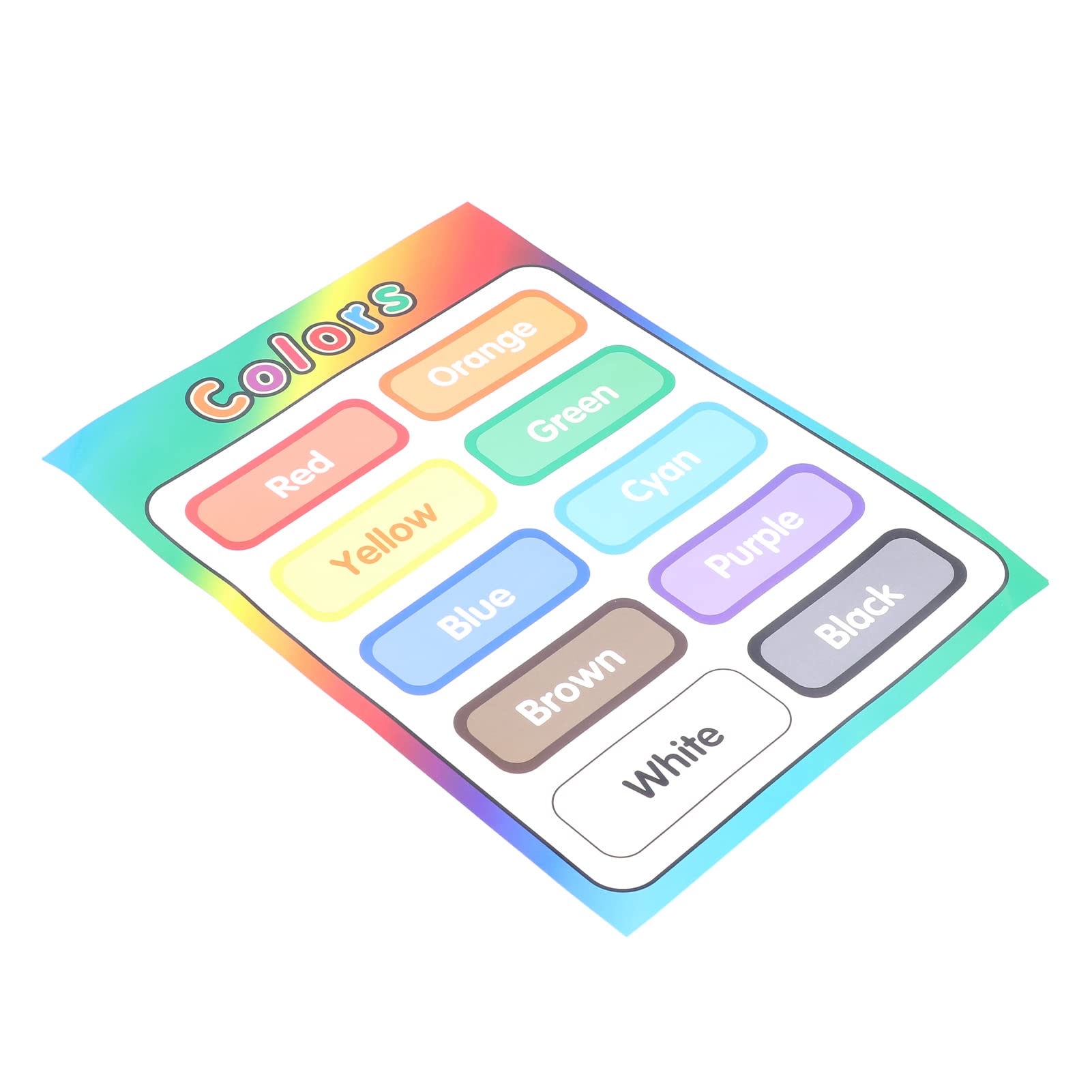 Color Poster, Easy To Clean Interesting Educational Posters Enlightened for Kids