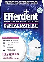 Vista 4 de Efferdent Tabletas limpiadoras y retenedoras dentales y baño dental, 4 tabletas (paquete de 2)