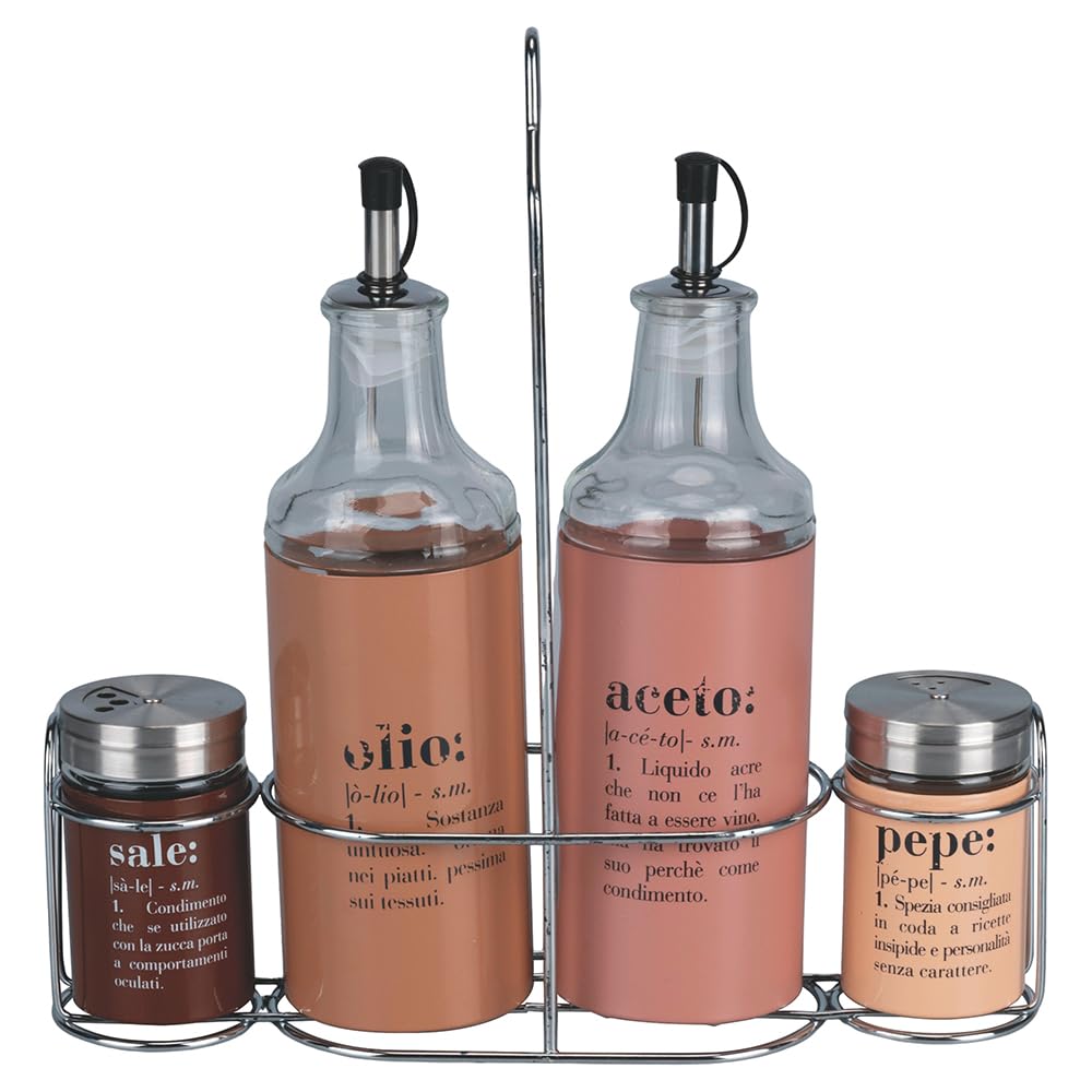 VICTIONARY Menage Set 12 PZ Choco con Stand