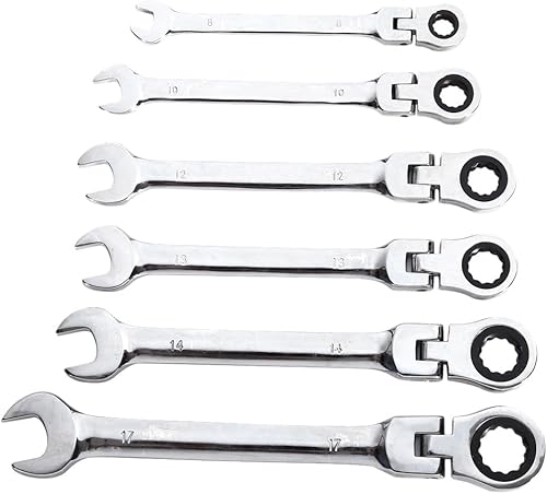 Miniatura 3 de Raguso Llave combinada de trinquete, herramienta de reparación de mano, llave de vaso IS llave de trinquete Juego de llaves de trinquete SAEmétricas