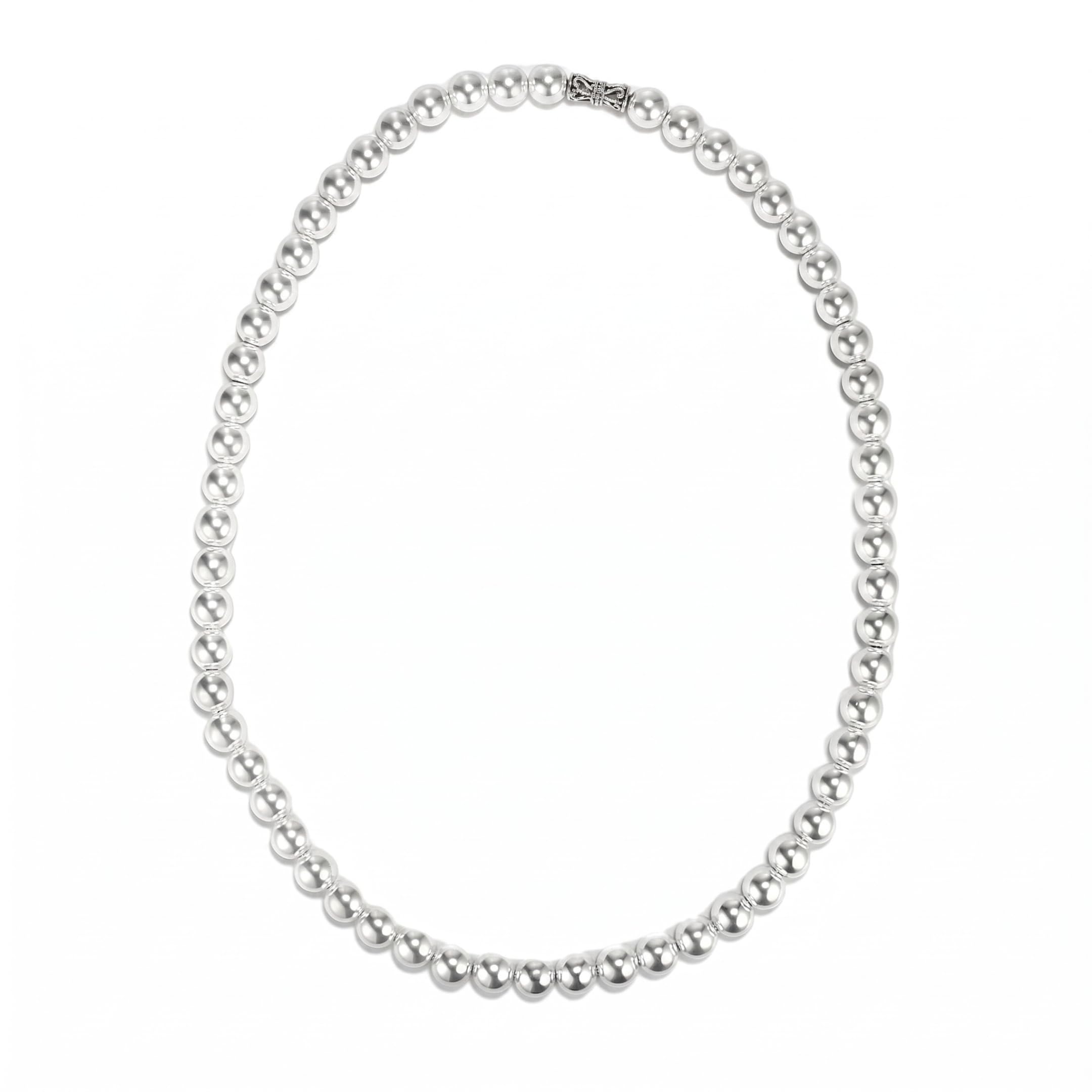 the men thing ROUND PEARL CHOKER WHITE - Necklace for Men for Men & Boys (16 to 24 Inch) - 1Pc.-picture-22