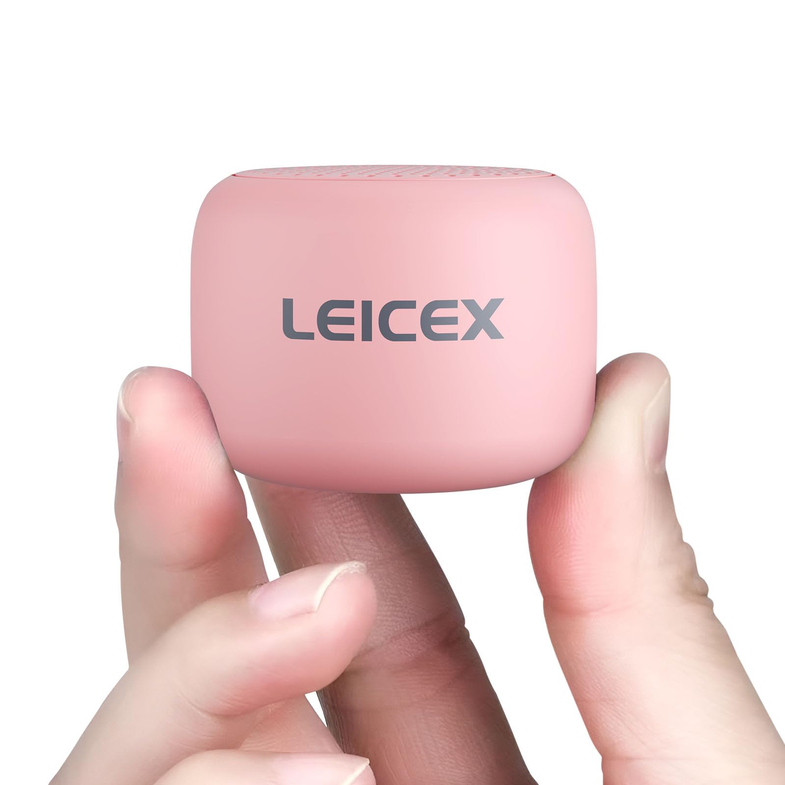 Tiny Speaker,Mini Bluetooth Speaker Wireless Support TWS Stereo Sound,Hands Free Call.Portable for Travel, and a Great Gift for Your Mobile Phone.(Pink
