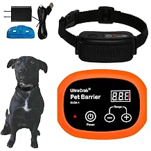 Indoor Pet Barrier for Dogs, Wireless Indoor Electric Fence, Pet Gate, Keeps Areas Off Limits, Dog Fence Waterproof/Rechargeable Training Collar 1 Dog System