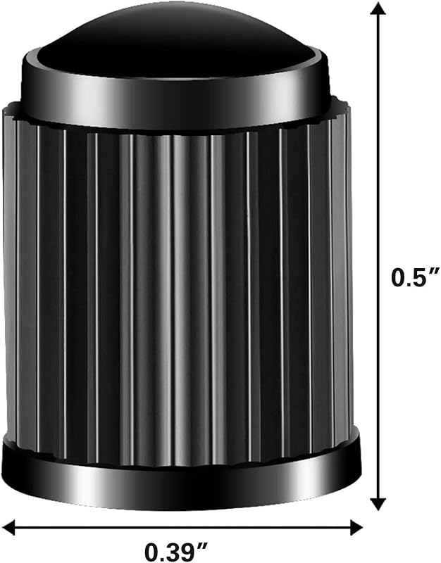 CKAuto 50 db Gumiabroncs Szelep Sapka Fekete Univerzális Autó Kerékpár Motor