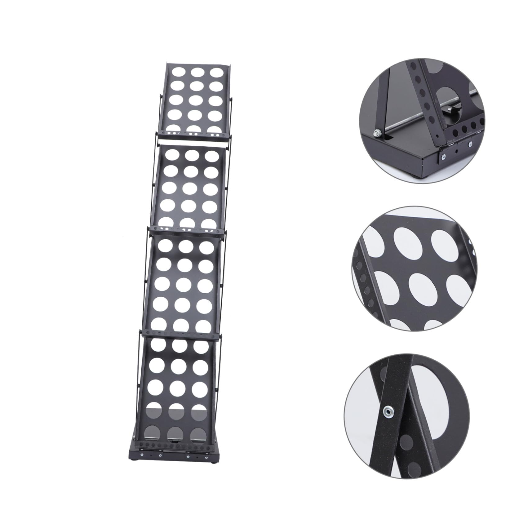 Cabilock Soporte Plegable para Folletos Expositor Vertical Multi Base Estable Organizador Portátil para Catálogos Revistas y Archivos para Ferias y Oficinas