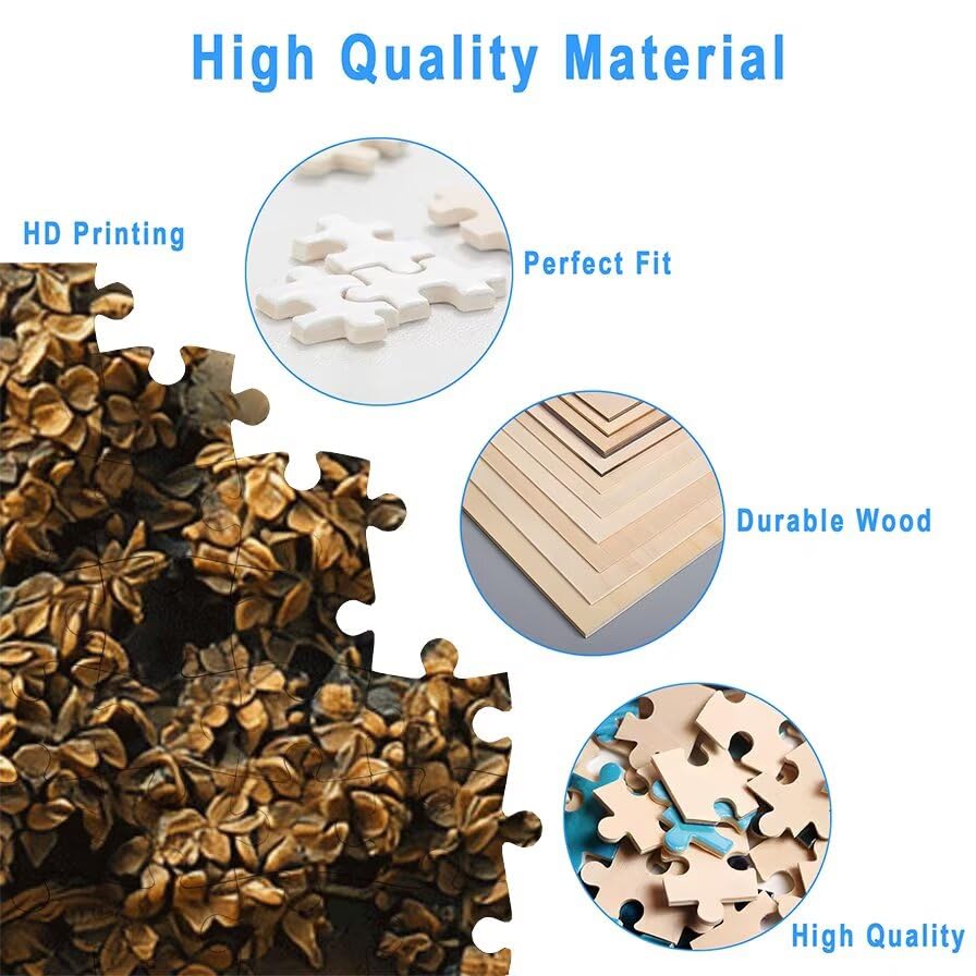 Puzzle 1000 elementów drzewo, puzzle 1000 elementów dla dorosłych i dzieci od 14 lat, krajobraz drewniane puzzle z wykwintnym pudełkiem do pakowania, puzzle do dekoracji ścian, prezent dla kobiet