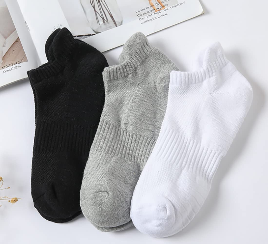 Galsang Calcetines de tobillo para mujer, atléticos, para correr, no se ven, acolchados, transpirables, con pestañas, 5-10#B1071