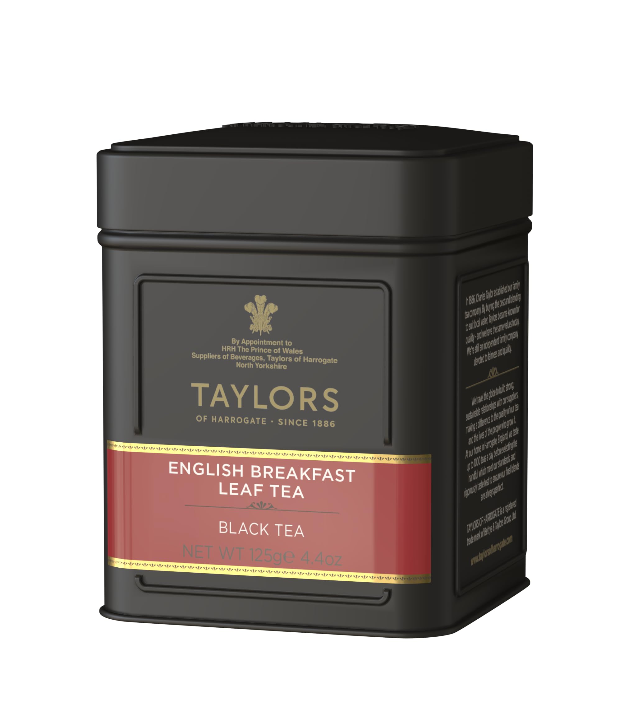 Taylors of Harrogate English breakfast Loose Leaf tea 125g (1 x Caddy)