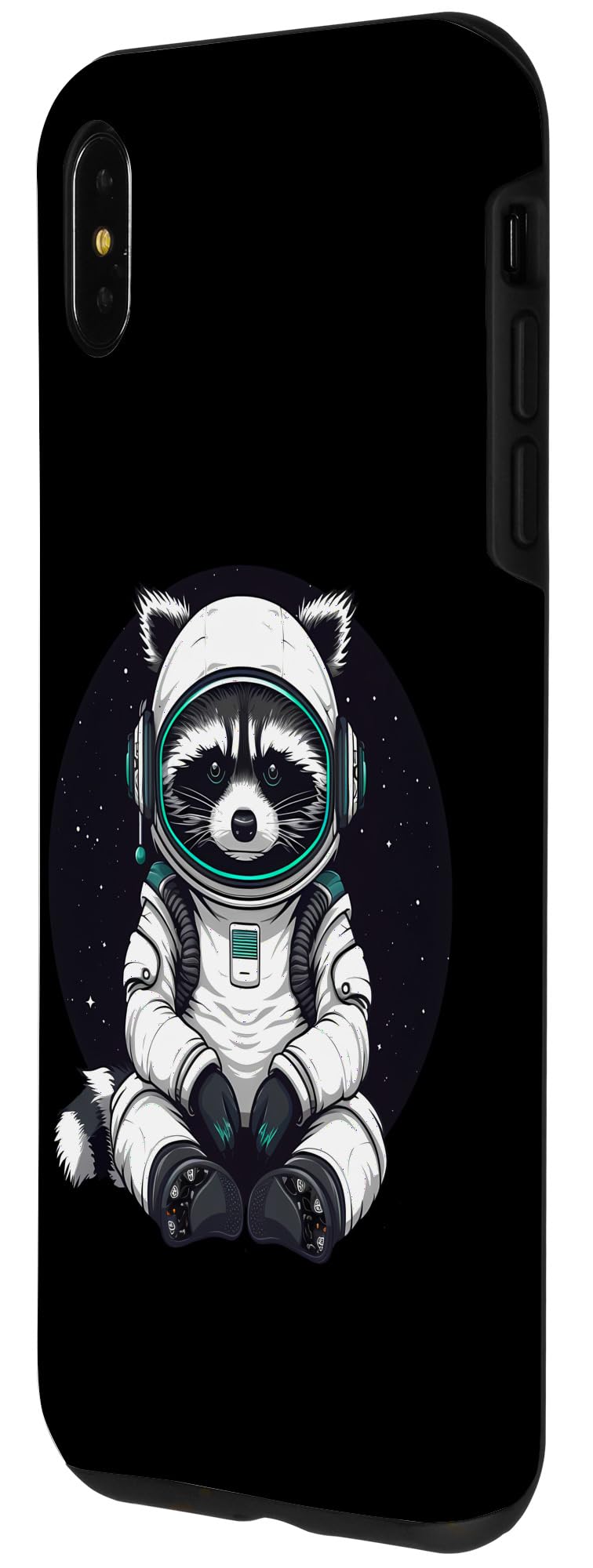 iPhone XS Max Animals In Space- Raccoon Astronaut- Raccoon in Space Case - Image 2