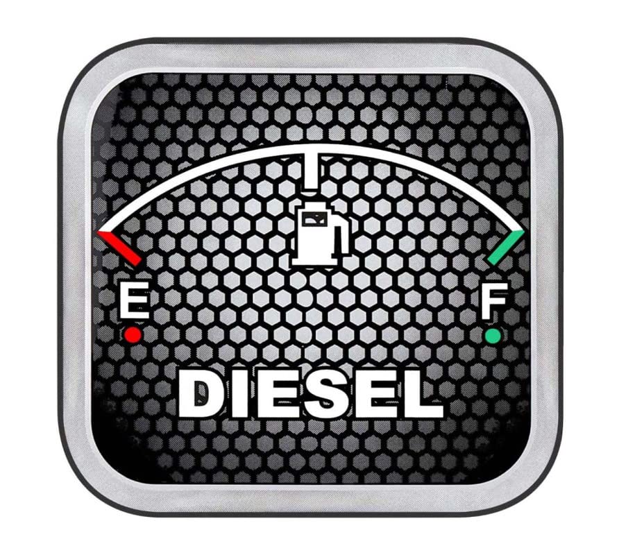 Car Tank Diesel Sticker Sign Rectangle Shape Vinyle Universal Size 5" x 5.3" Rs.119 @ Amazon at ₹119 (76% Off) – Amazon
