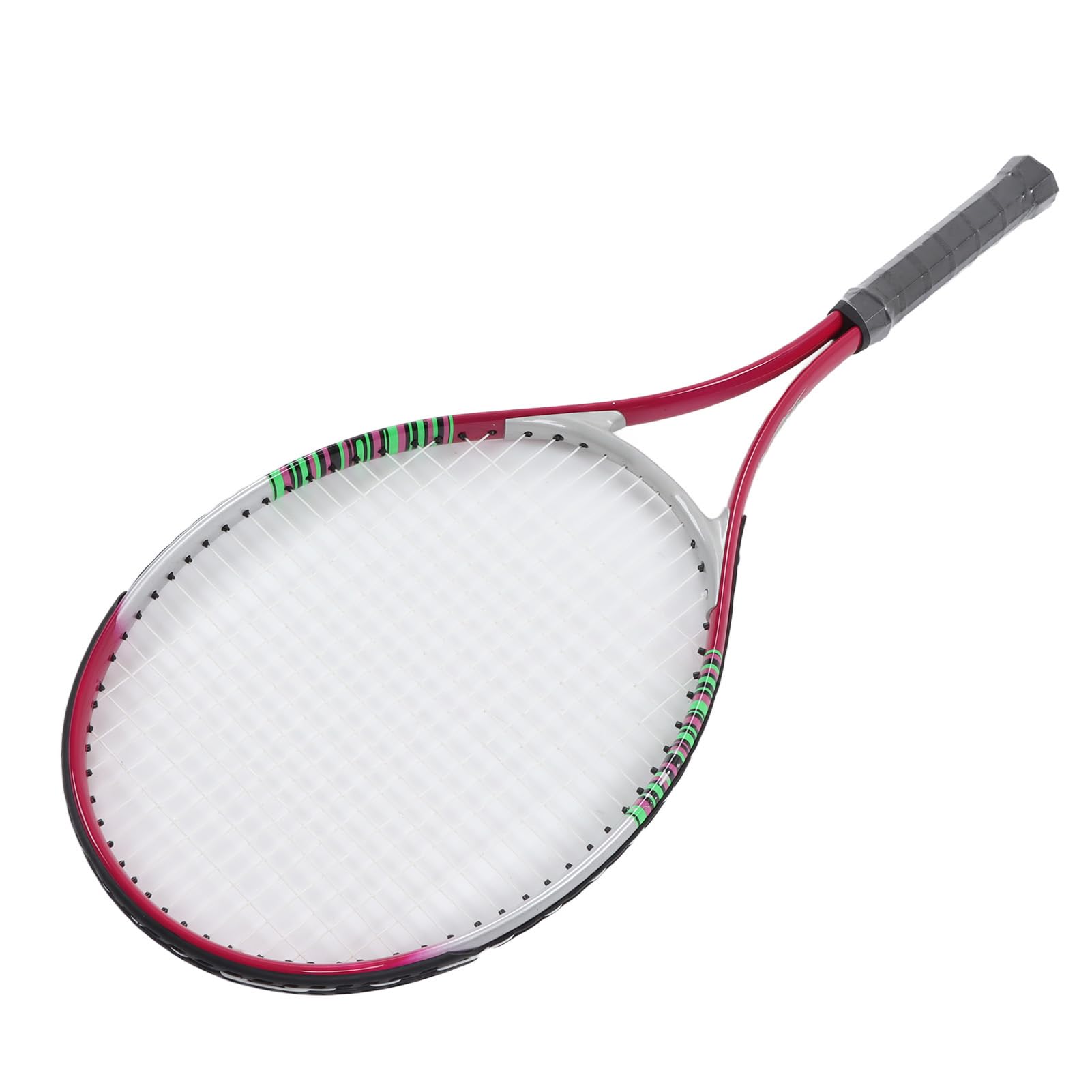 Racchetta da Tennis Professionale, 27 Pollici, Alluminio, Rosso, Strung, Adatta per Allenamento Intermedio Primario