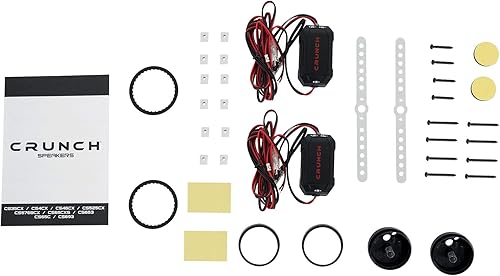 Miniatura 2 de Par de altavoces de componentes de audio para automóvil Crunch CS65C de 6.5 pulgadas, 300 vatios máximo de 6 1/2 pulgadas, paquete con (2) Crunch