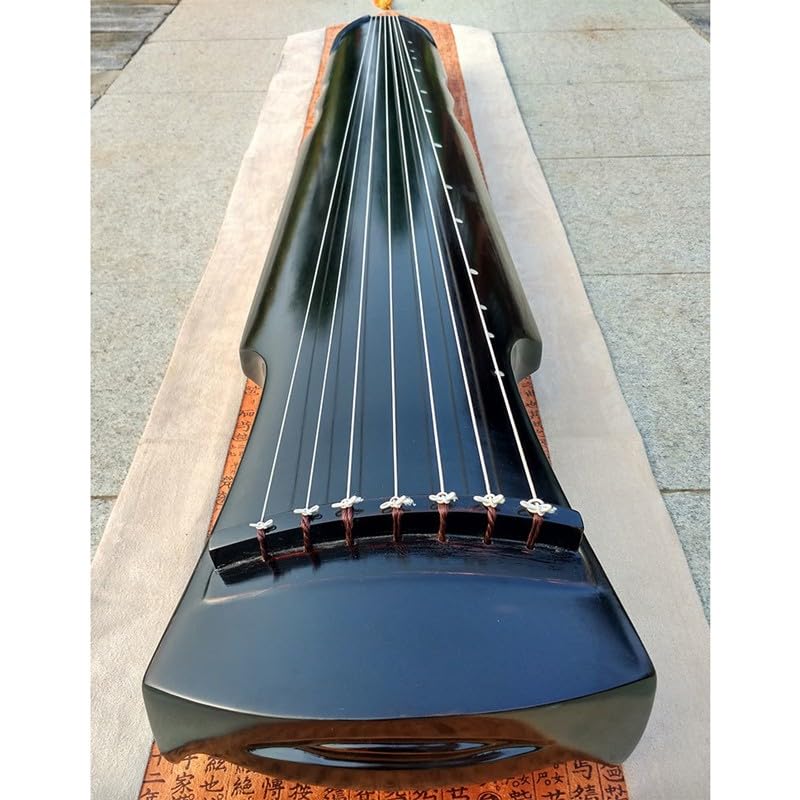 JITEM Traditionelles chinesisches 7-Saiter-Instrument, alte Paulownia-Guqin, Saiteninstrument für Anfänger(Color:A)