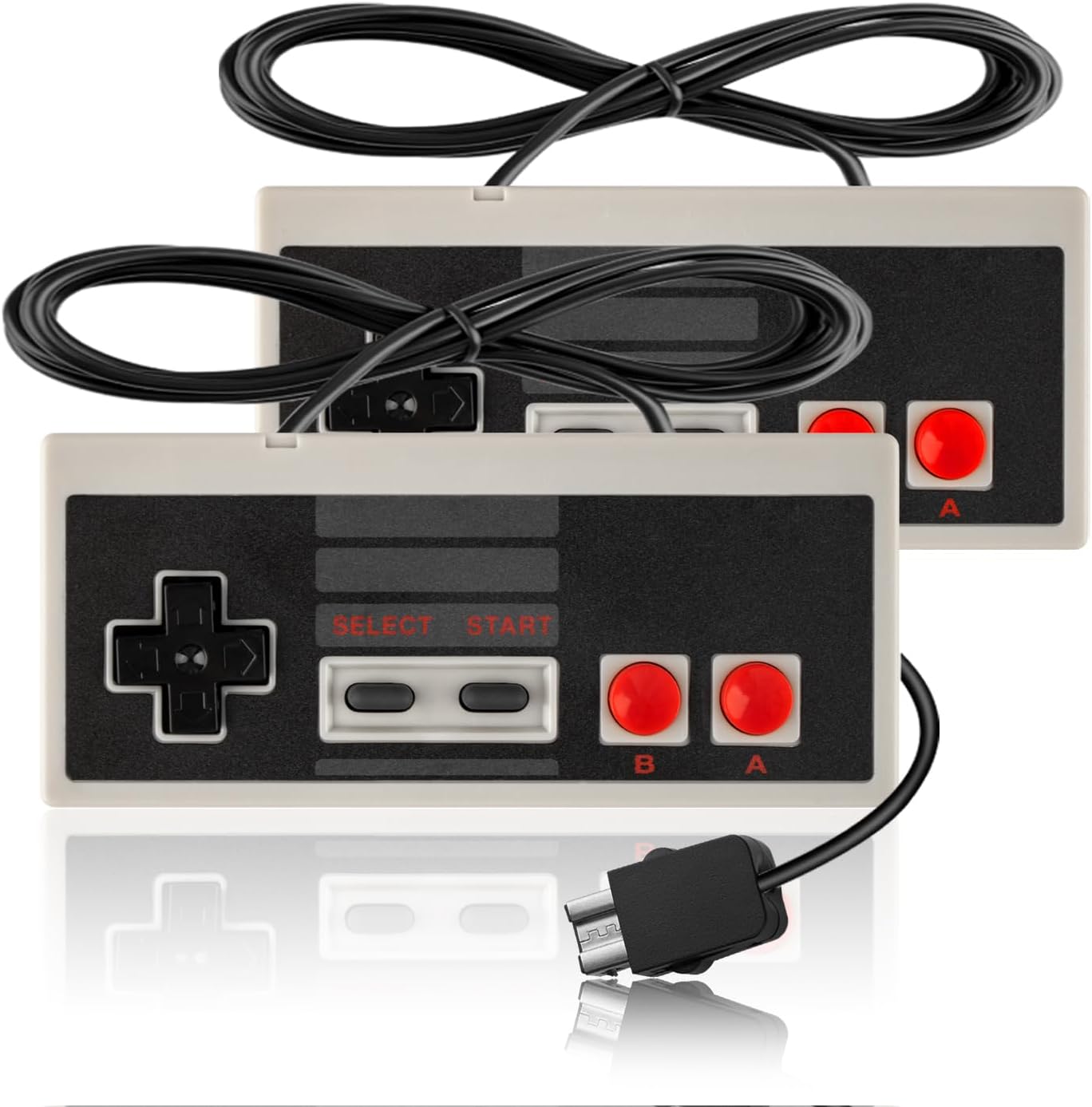 LongLongJin NES Classic Controller for NES Games,Compatible Nintendo Mini Controller,Nintendo Nes Mini Classic Edition Console,Retro Classic Joystick Raspberry Pi Gamepad NES Mini Controller for Auth