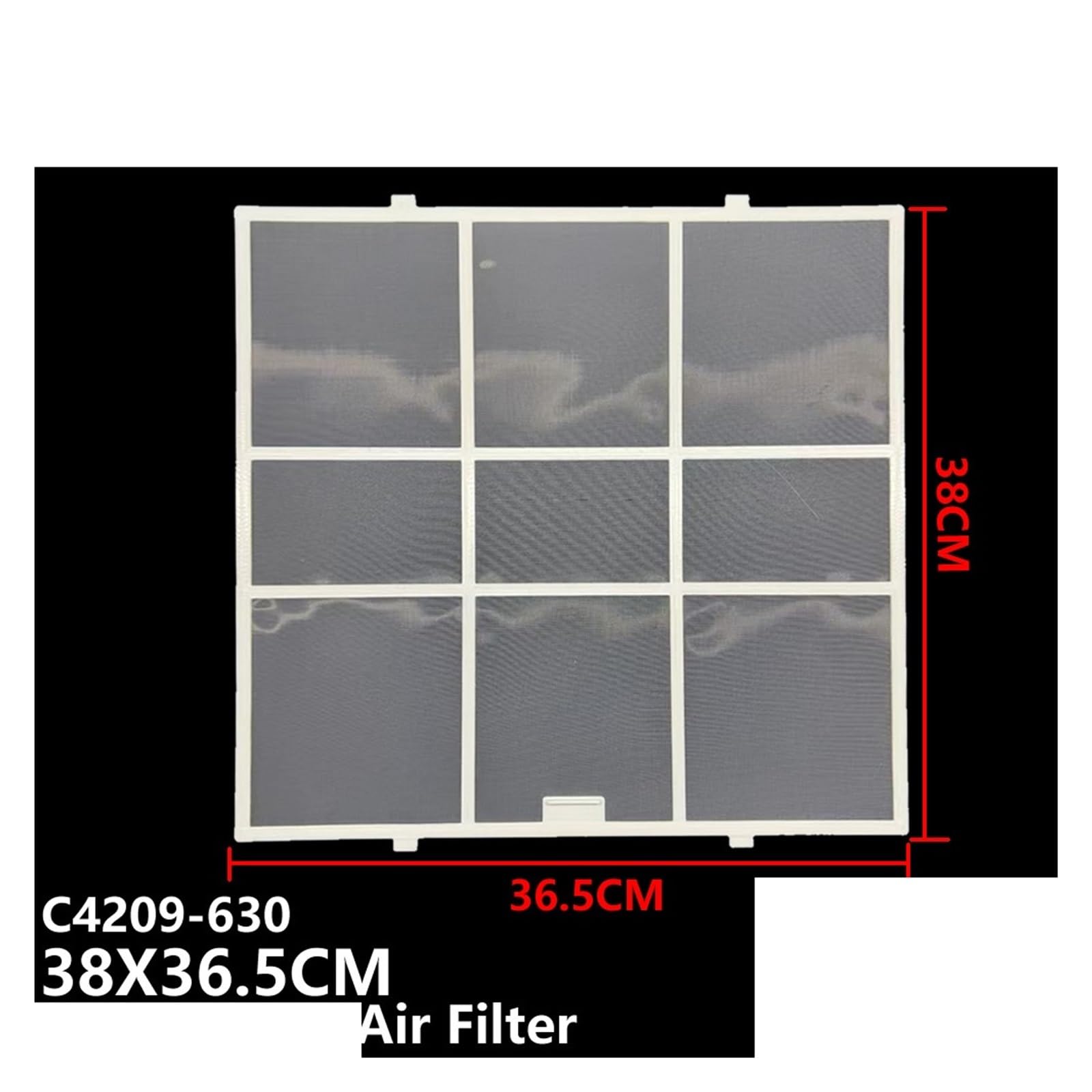 Filtro De Aire Acondicionado C4209-630 Tamaño De La Pantalla Antipolvo Del Aire Acondicionado Tipo Ventana: 38X36,5 Cm, Compatible Con Panasonic, Compatible Con Rasonic