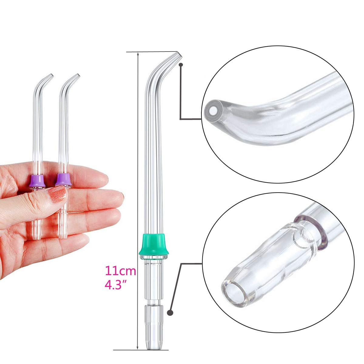 Image secondaire de Embouts de jet de rechange haute pression pour Waterpik WP-100 WP-250 WP-660, accessoires de buse, pièces de rechange (4 pièces)