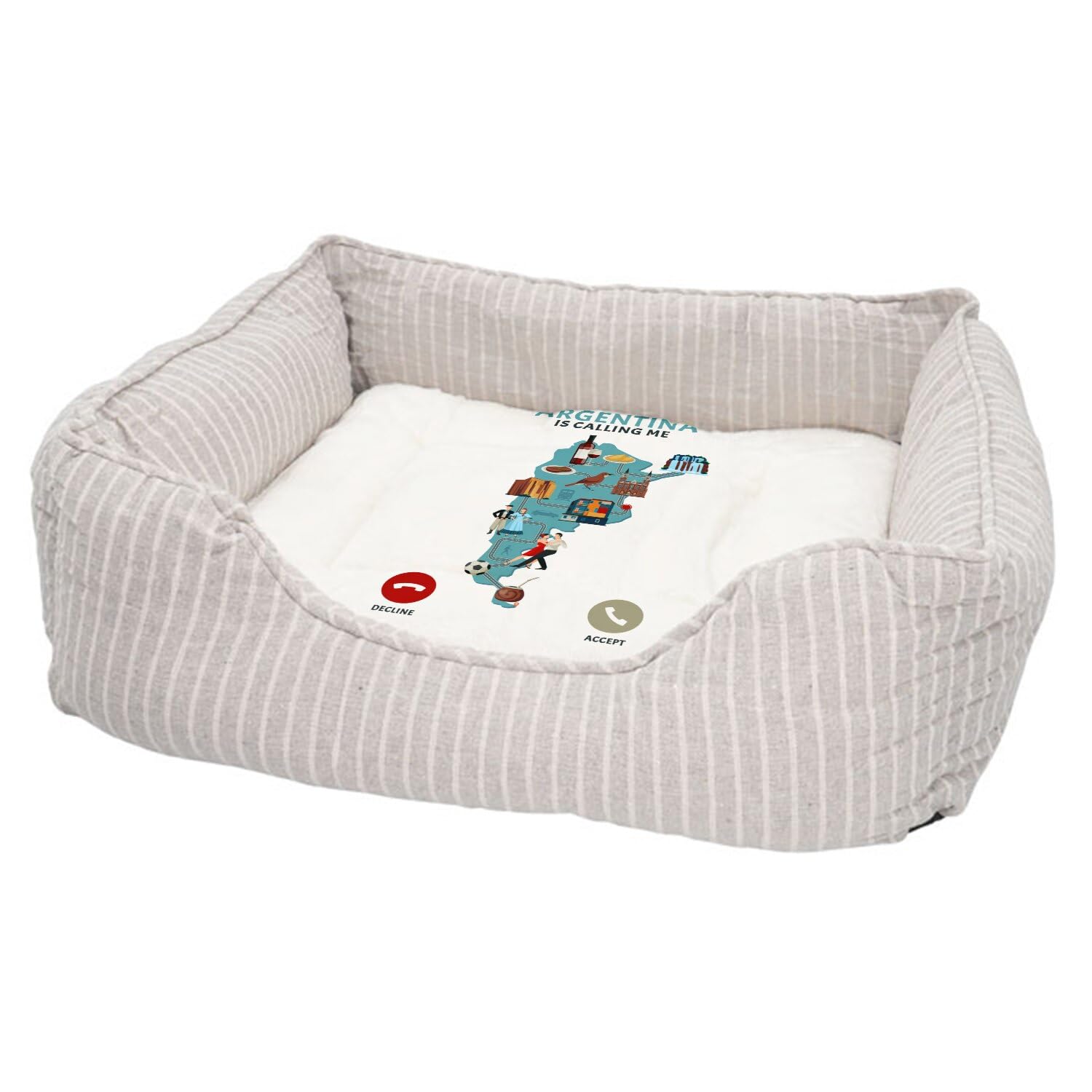 Panier pour chien et chat déhoussable avec base antidérapante et couchage moelleux