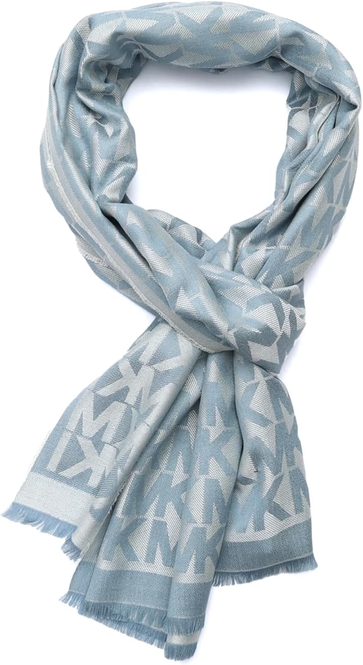 Michael Kors womens Mk Charm Colorblocked Lws Scarf, Stylish Fashion Accessory for Cold Weather - Image 4