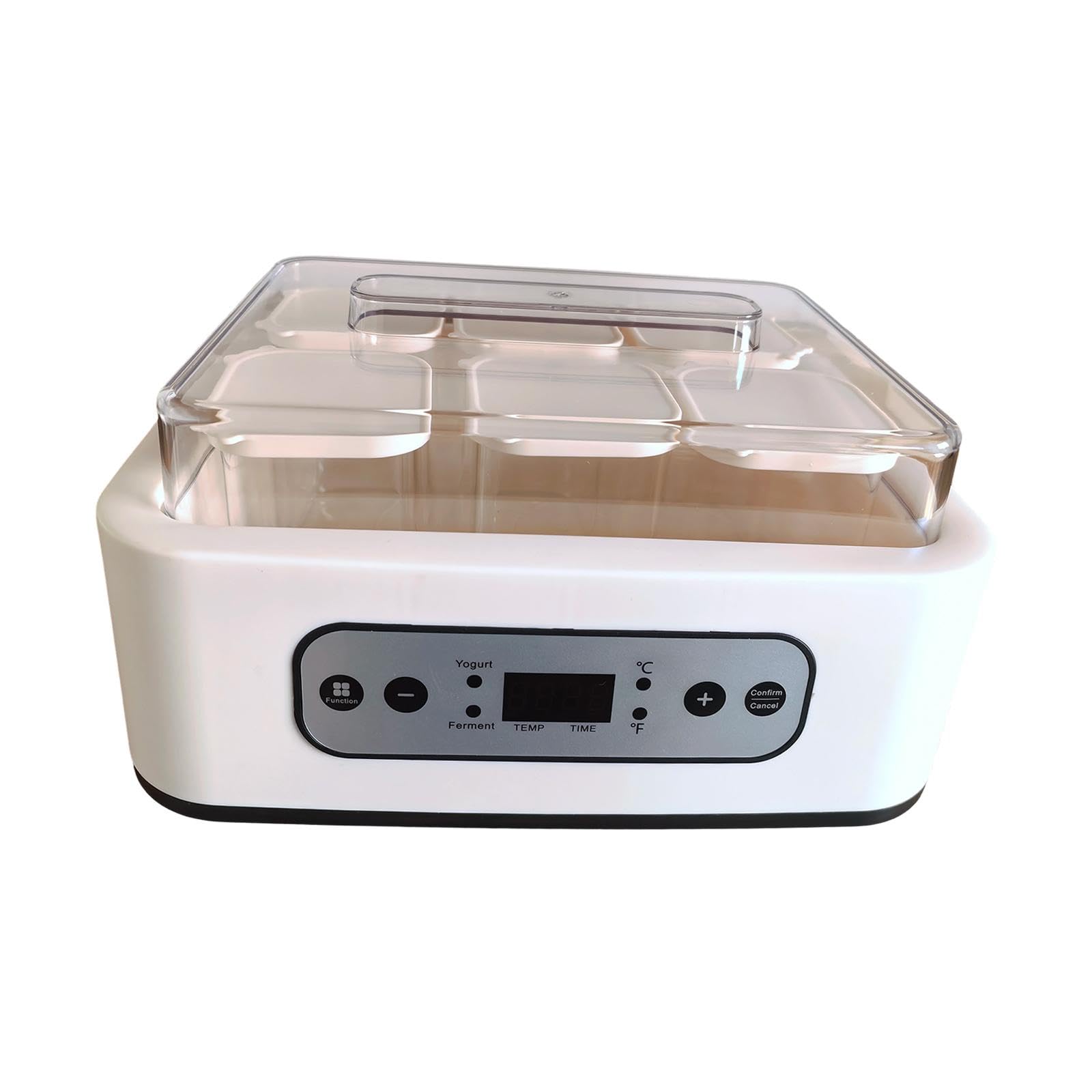 Haushalts 6 Gläser Automatik | automatischer Betrieb, energiesparend, für Joghurt und Natto, inklusive 6 Gläsern