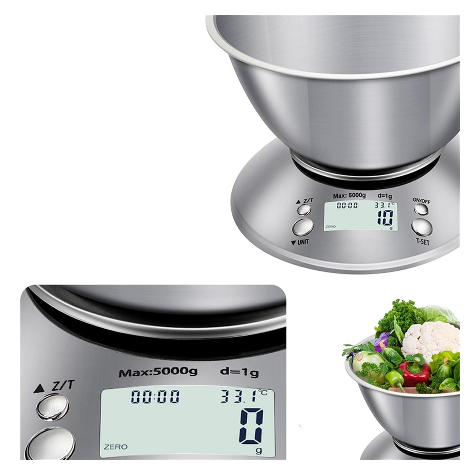Báscula digital, Báscula de cocina digital profesional acero inoxidable for alimentos
