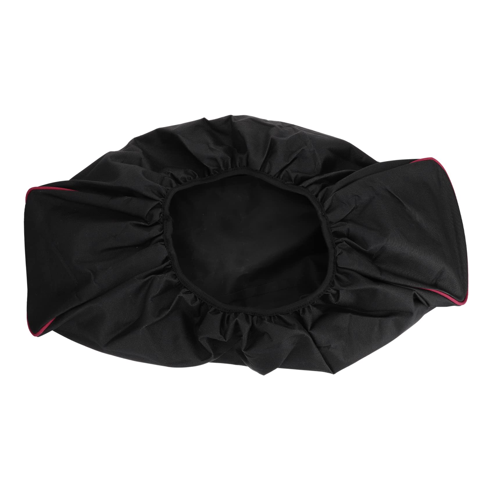 CIYODO 600d Oxford Fabric Capstan Cover Waterproof Winch Protector Winch Waterproof Cover Black and Red Border Easy to Fold Storage