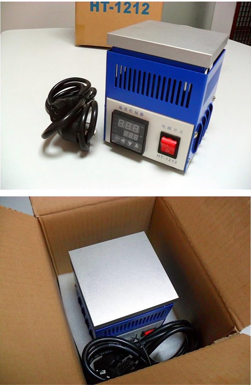 Precalentador de Plataforma de precalentamiento de HT-1212, estación de Placa de Calentamiento de Temperatura Constante de 800W for Placa Caliente de reparación BGA | HT-1212-220V
