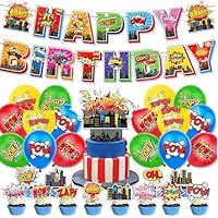 Doyomtoy Decoración de Fiesta Héroe,30Pz Decoración de Fiesta