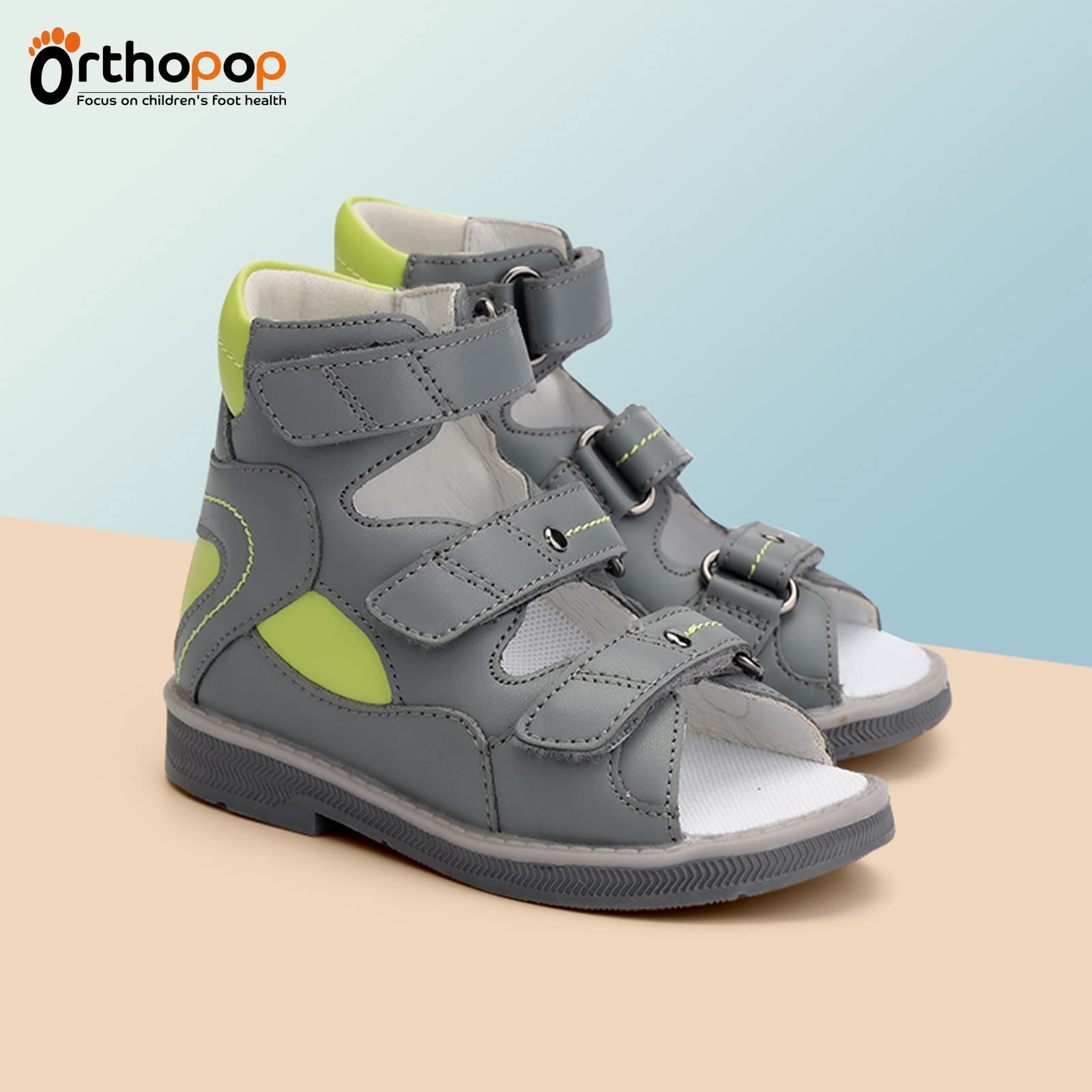 Sandalias ortopédicas para niños y niños pequeños,zapatos ortopédicos con soporte para el arco y el tobillo