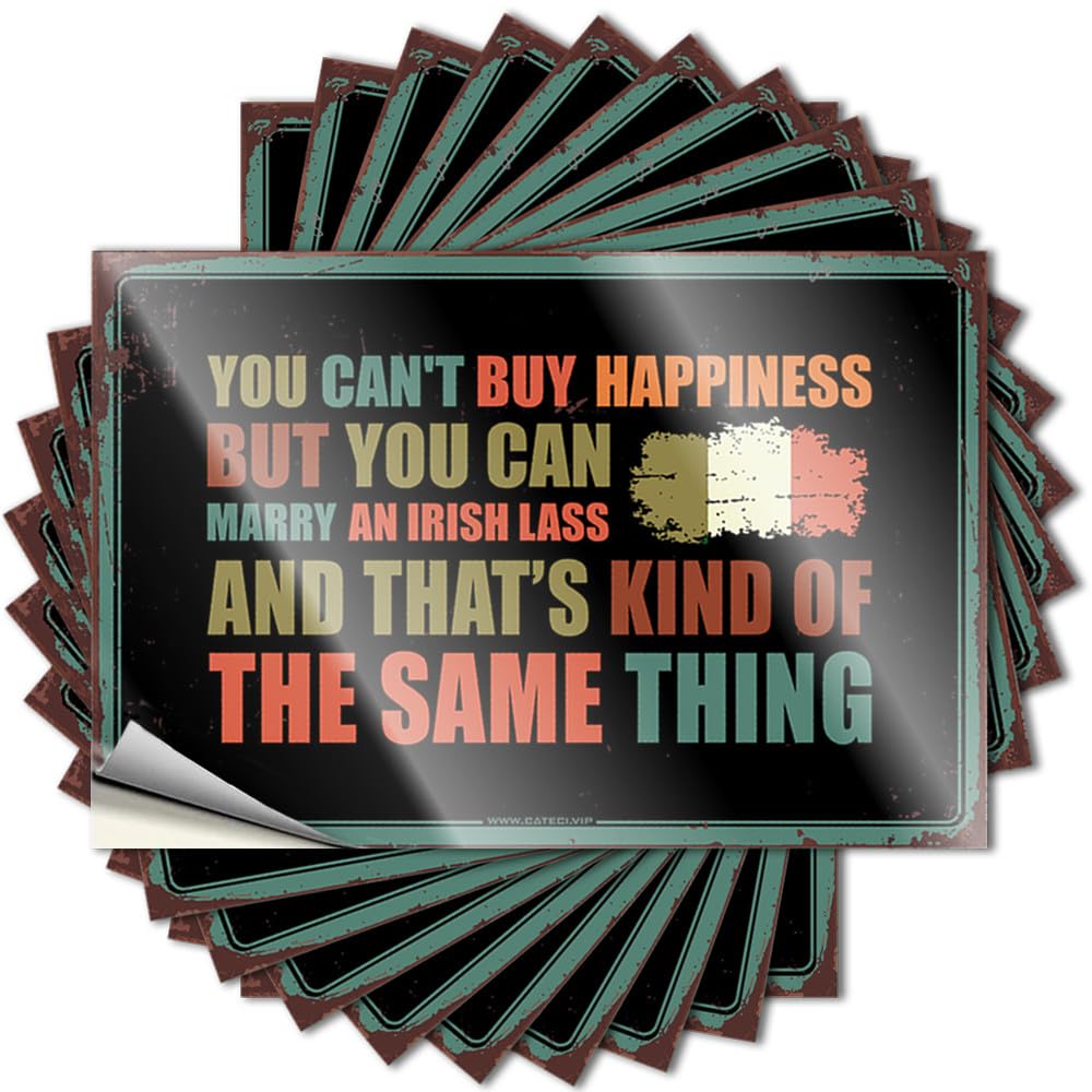Decal Lake Life Decor Western Encouraging Garage You Can't Buy Happiness But You Can Marry an Irish Lass - Scratch Resistant Stickers(8X12CM)