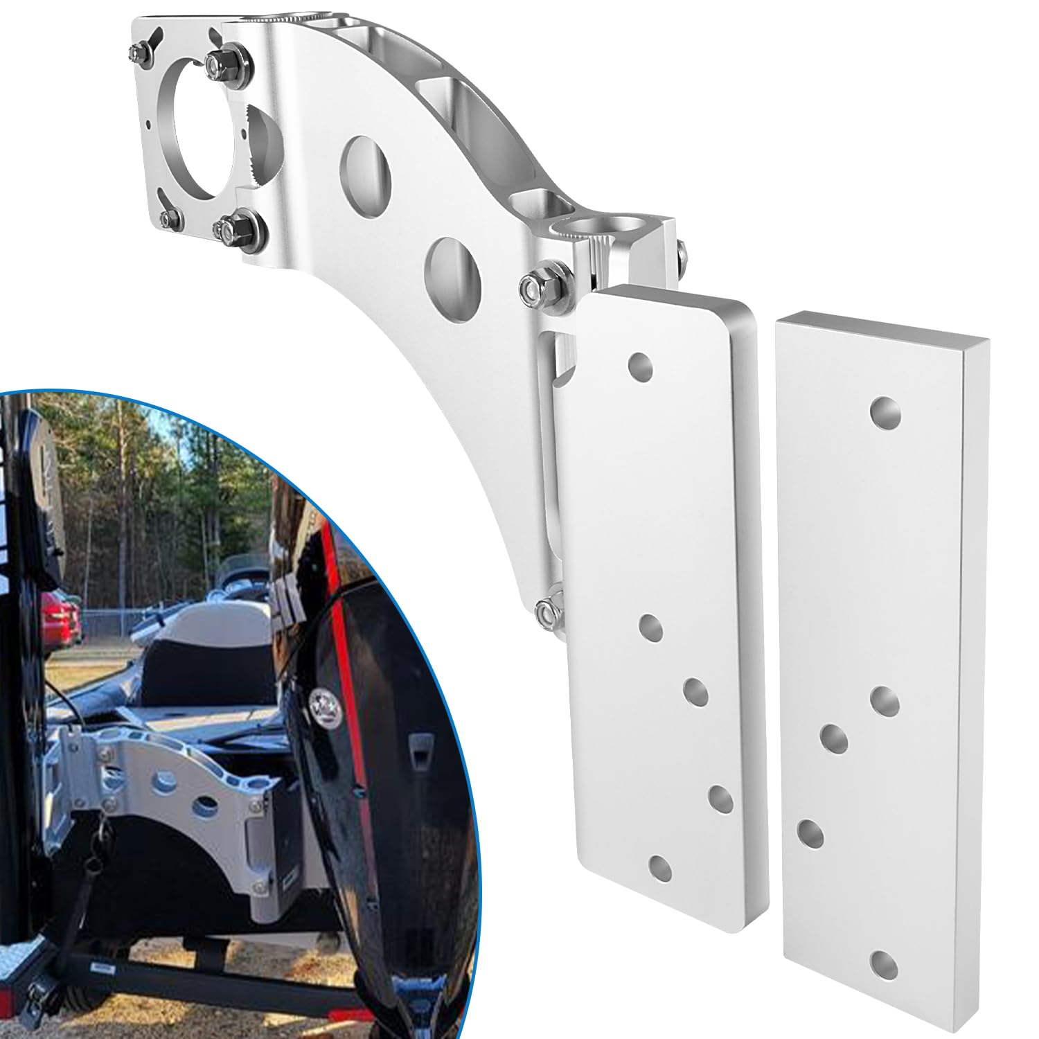 Photo 1 of 1810302 Talon Sandwich Adapter Mounting Bracket Heavy Duty Talon Jack Plate Mount Brackets Shallow Water Anchor Adapter Mounted Bracket for Port