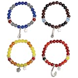 Friendship Costume Charm Bracelets&comma; Birthday Christmas Gifts for Daughter Son from Mom Dad&comma; Horror Nights Fan Gifts for Niece Sister Best Friend 4pcs Bulk
