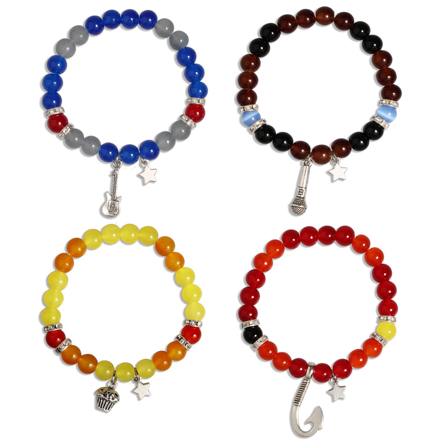 QqzsJewls Easter Basket Stuffs for Girls - FNAF Horror Nights Inspired Bracelets, Birthday Christmas Gifts for Best Friend Sister Daughter Son Niece Nephew