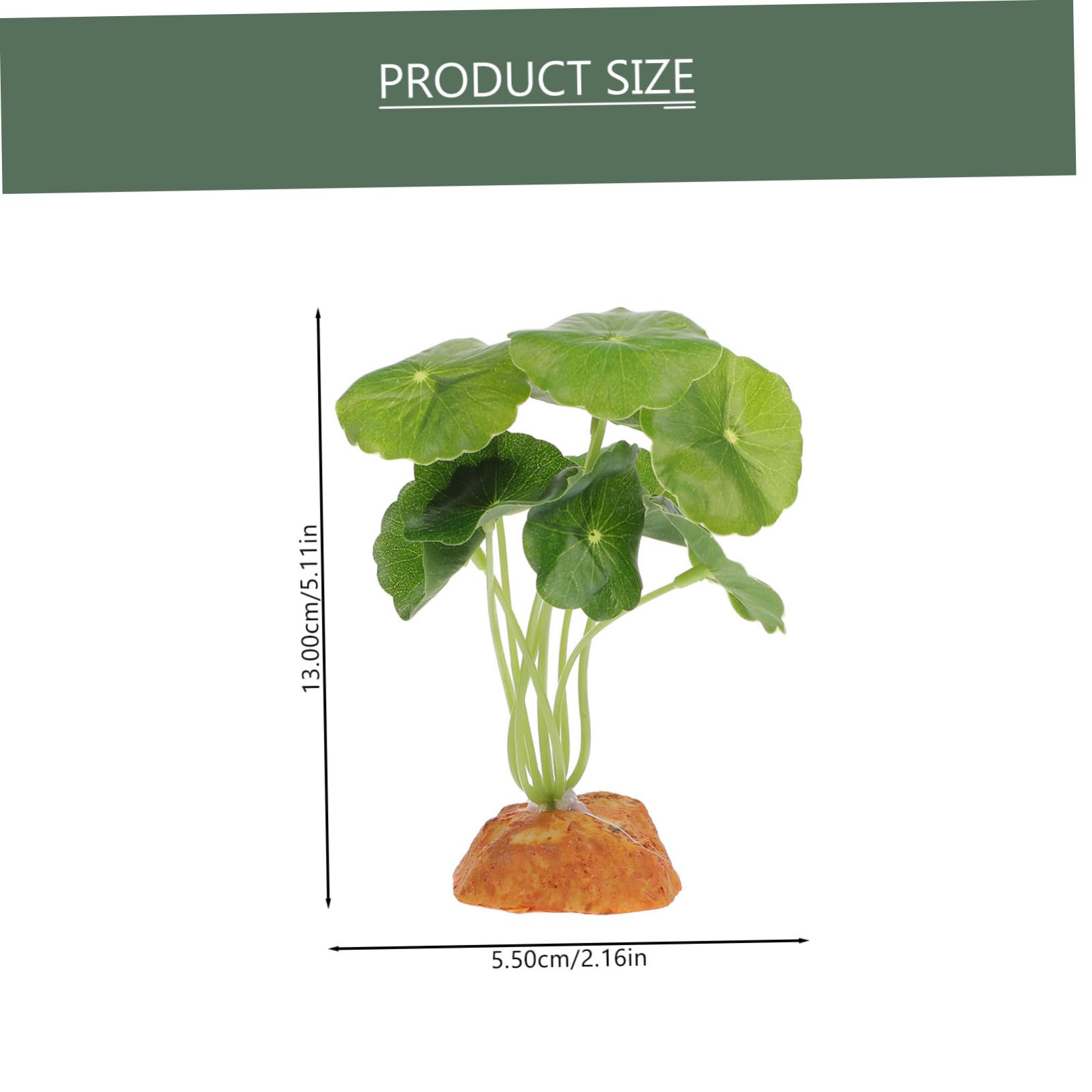 GALPADA Reptile Fake Plant Ornament Lifelike Simulated Grass for Terrarium and Aquarium Decor Pet Material Easy Installation for Bearded Dragons Lizards and Snakes