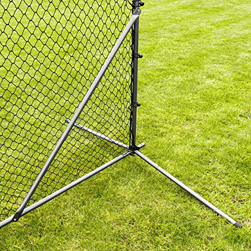 Stop That Ball System [5 Sizes] | Freestanding Ball Stop Netting For Backyard | Soccer Ball Stopping Net System - Behind Goal Soccer Net | Soccer Rebounder (01. 10Ft Wide) #TOP4